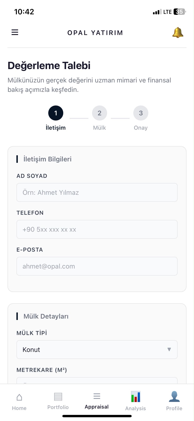 Profil Ekranı